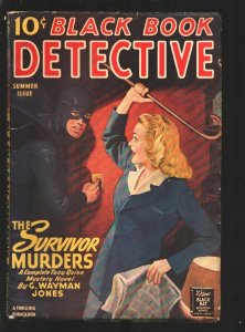 Black Book Detective-Summer 1946- Rudolph Belarski Black Bat action cover-Th...