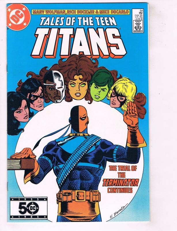 Tales Of The Teen Titans # 54 NM- DC Comic Book Deathstroke Robin Raven J71