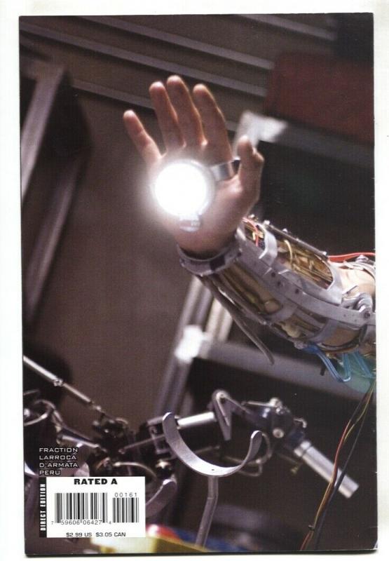 Invincible Iron Man #1 2008 movie photo variant cover