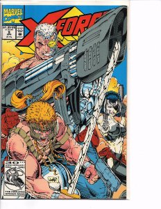 Marvel Comics X-Force Vol. 1 #9 Cable Cannonbal; Domino Sam comes back to life