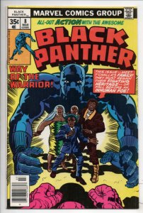 BLACK PANTHER #8, VF+, Jack Kirby, Khanata, 1977, more Marvel in store