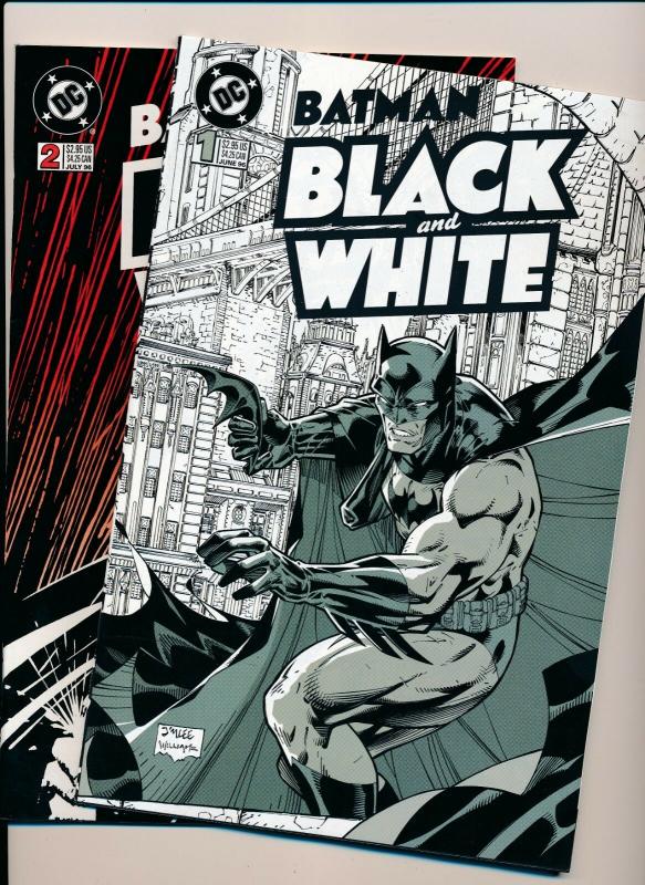 BATMAN Black & White # 1,2 ~ DC Comics 1996 NM (PF456) 