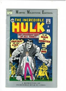 Marvel Milestone Edition: Incredible Hulk #1 VF 8.0 Marvel Comics 1991 