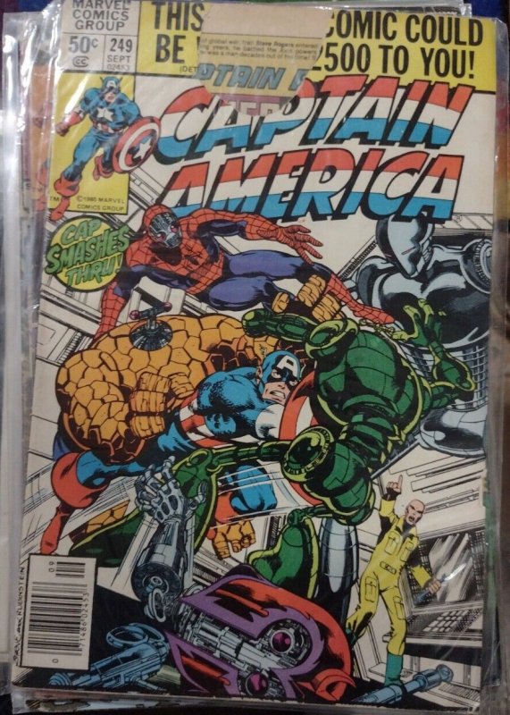 Captain America  #249  1980  marvel   JOHN BYRNE MACHINESMITH LOW GRADE