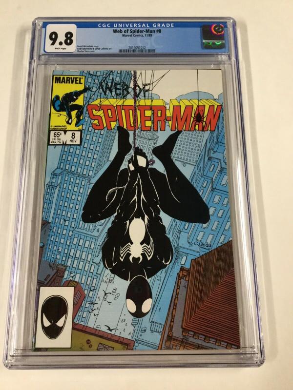 Web Of Spider-man 8 Cgc 9.8 White Pages Marvel