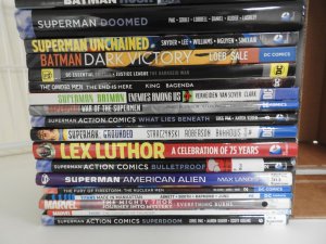Huge Lot 36 TPB's W/ Green Arrow, Superman,  Batman+ Avg Fine+ Condition!