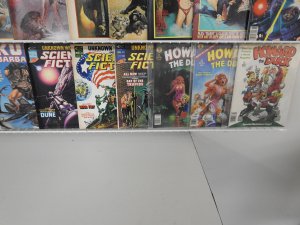 Huge Lot 100 Magazines W/ Vampirella, Conan, Mad, Howard the Duck Avg FN Cond