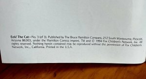 Eek! The Cat Comic Book Mini-Series 3 of 3 Vintage 2002 