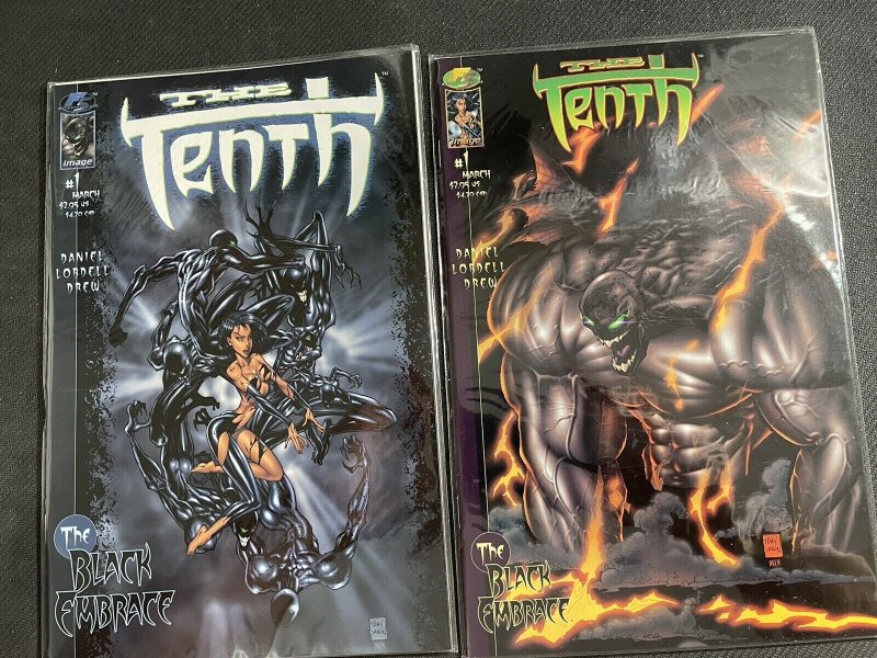 1999 The Tenth #1 + #1 variant cover The Black Embrace Image