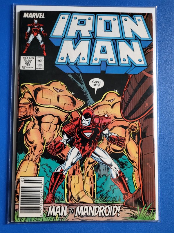 Iron Man #227 Newsstand Edition (1988)