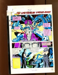 Spectacular Spider Man #65 p.1 Color Guide Art - 1982 Art by Bob Sharen