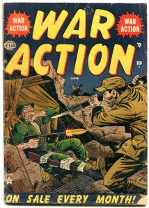 WAR ACTION #3 1952-RED MENACE-ATLAS COMICS-KOREAN WAR VG-