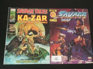 SAVAGE TALES(First Series) #9,(Second Series) #4 VG+ Condition