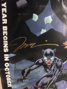 2002 BATMAN #608 HUSH Jim Lee SIGNED 12x36 DC Comics PROMO Poster VG+ 4.5