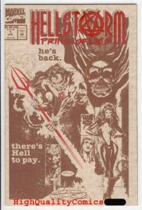 HELLSTORM #1 2, NM+, Parchment cover, 1993, Son of Satan, Nieves, Bair, Lies