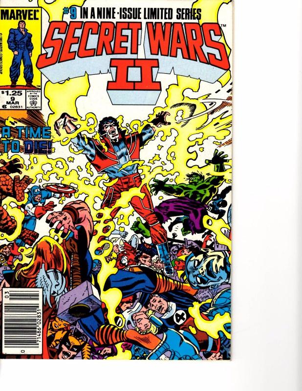 Lot Of 4 Secret War II Marvel Comic Books #1 2 3 9  AK5