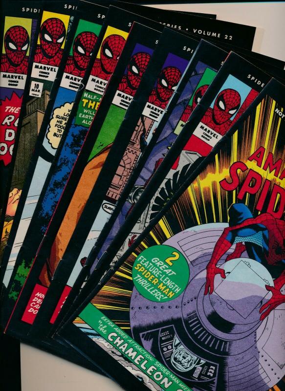 The Amazing Spider-Man Collectible Series REPRINTS Lot of 9 Mixed condit (PF673)