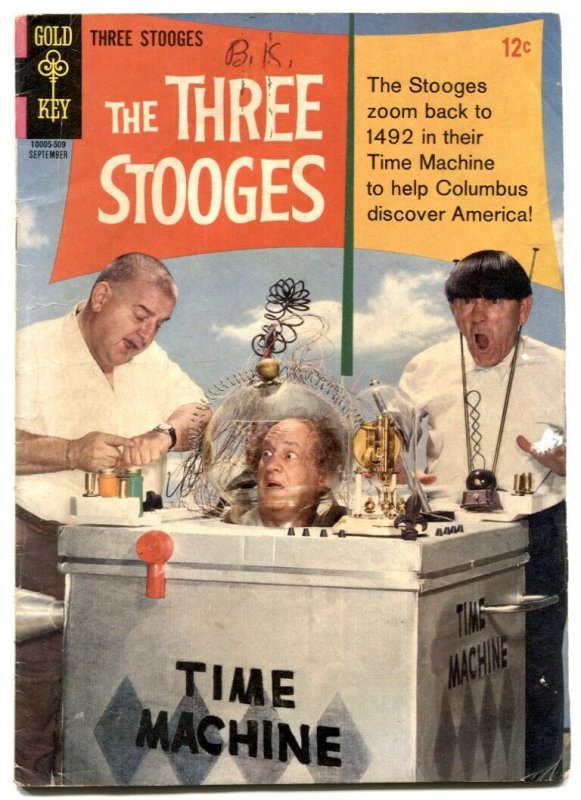 Three Stooges #25 1965-Gold Key- Time Machine G-