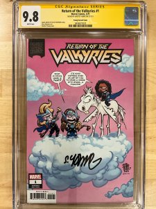 King In Black: Return of the Valkyries #1 Young Cover CGCSS 9.8 Signed by Young