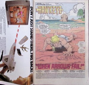 SOLO AVENGERS Comic 5 — Hawkeye & Scarlet Witch — 1988 Marvel Universe VF+ Cond