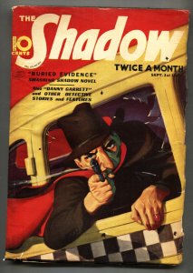 SHADOW 1937 Sept 1 - STREET AND SMITH-RARE PULP MAGAZINE VG