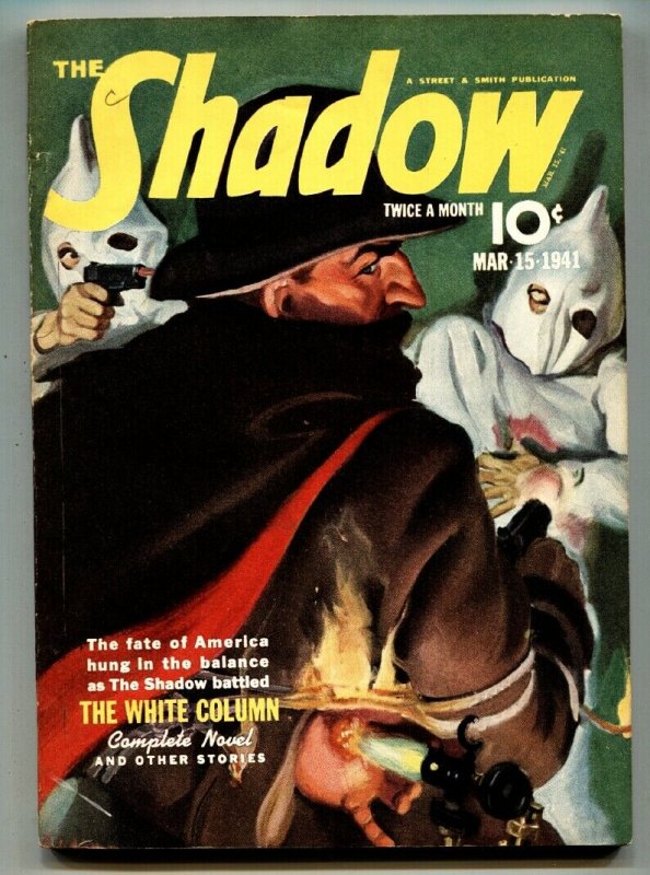 SHADOW 1941 March 15- Rare Pulp - Classic cover