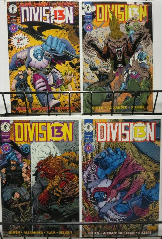 DIVISION 13 (1994 DH) 1-4  KEITH GIFFEN complete story!