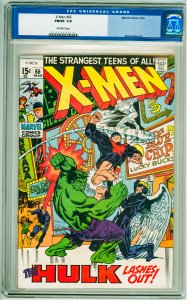 The X-Men #66 (1970) CGC 7.0! OW Pages!