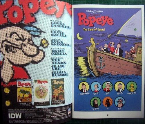 Popeye number 1 issue comic