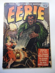 Eerie #6 (1952) GD/VG Condition 1 spine split