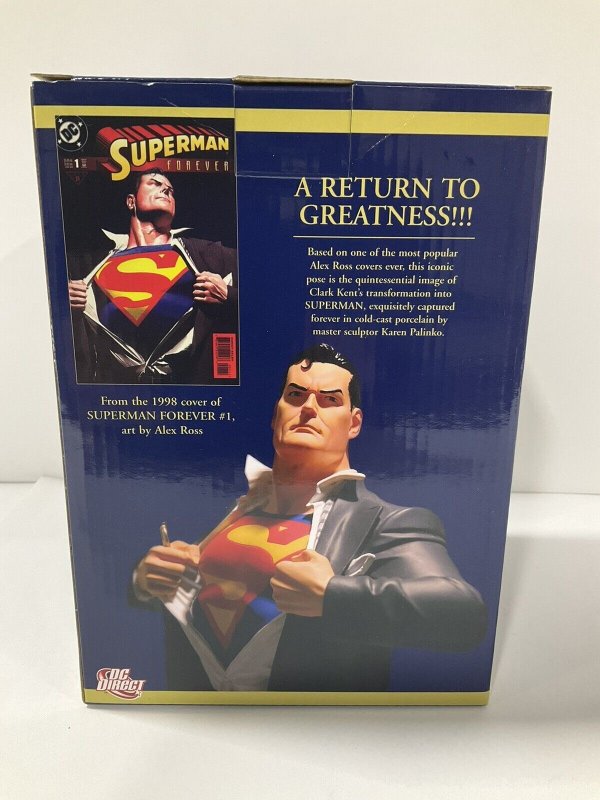 SUPERMAN FOREVER 1 MINI STATUE LIMITED EDITION BY ALEX ROSS SEALED 1186/4000
