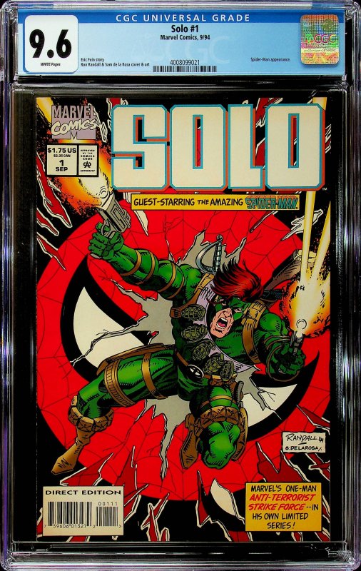 Solo #1 (1994) - CGC 9.6 Cert#4008099021