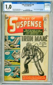 Tales of Suspense #39 (1963) CGC 1.0 Origin and 1st Appearance of Iron Man!