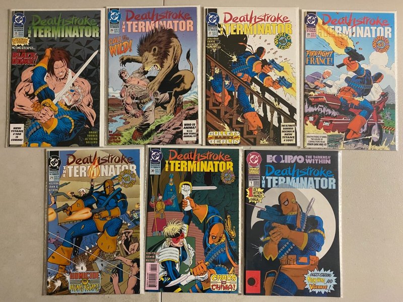 Deathstroke the Terminator lot #1-30 + Annual DC (8 VF) 31 diff (1991 to 1993)