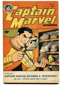 CAPTAIN MARVEL ADVENTURES #73 1947-High Grade copy