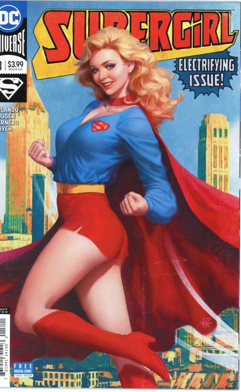 Supergirl 18   Artgerm!  9.0 (our highest grade) 1970s costume & logo!