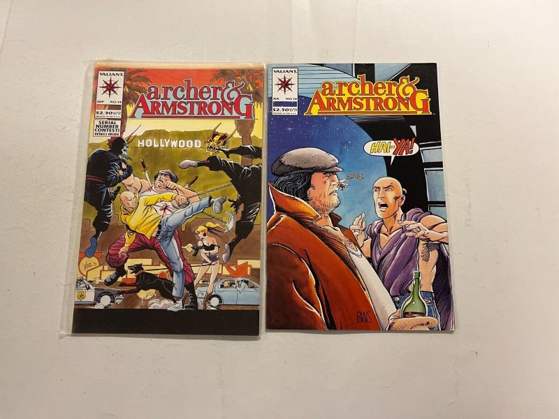 4 Archer & Armstrong Valiant Comics books #12 14 15 22 34 JW36
