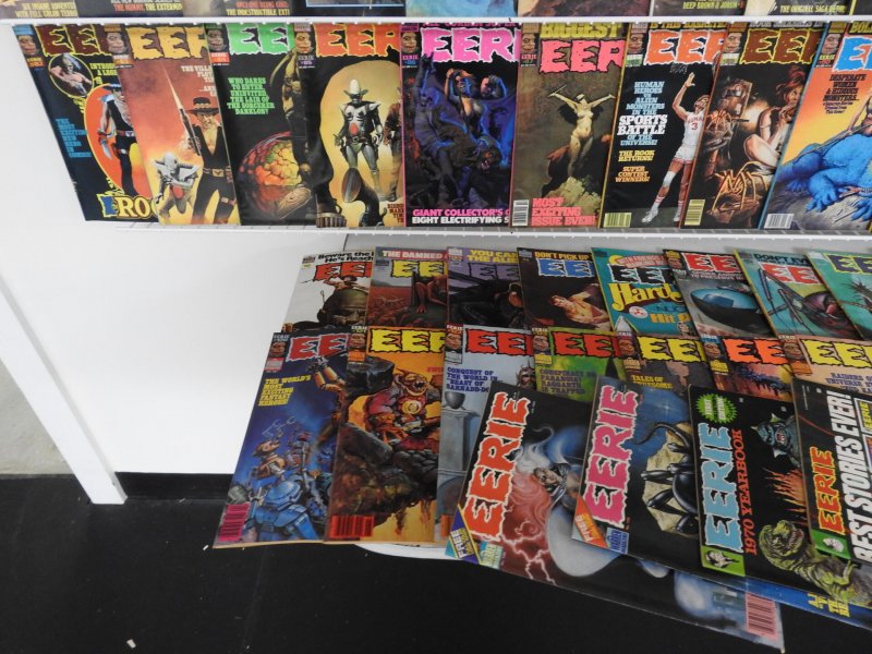 Huge Lot Eerie Magazines #2-139 & 1970, 1971, 1972 Annuals Avg FN+ Condition!