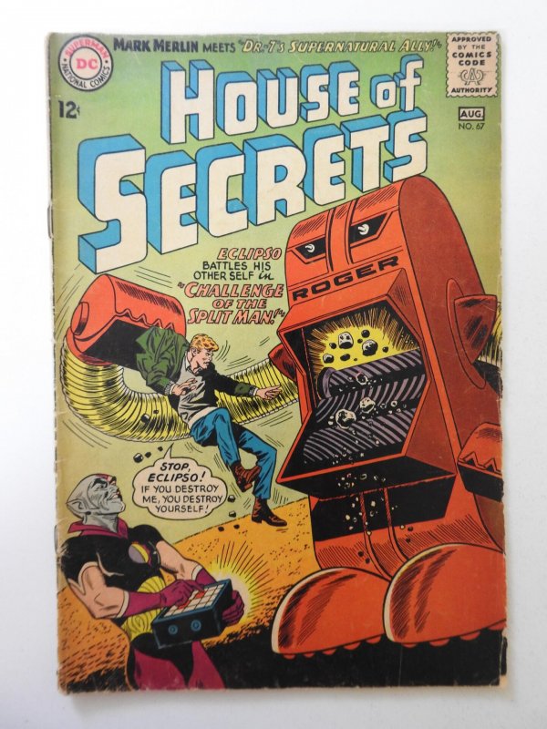 House of Secrets #67 (1964) GD Condition 2 in spine split, moisture stain