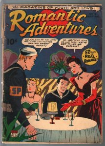 Romantic Adventures #3 1949-ACG-sailor love triangle-pre-code romance-G