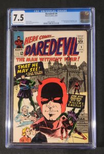 Daredevil #9 - 1st Marvel Pop Art Productions Logo (CGC 7.5) 1965
