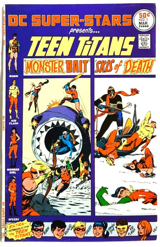DC Super Stars #1 Presents TEEN TITANS Nick Cardy Cover (DC 1976)
