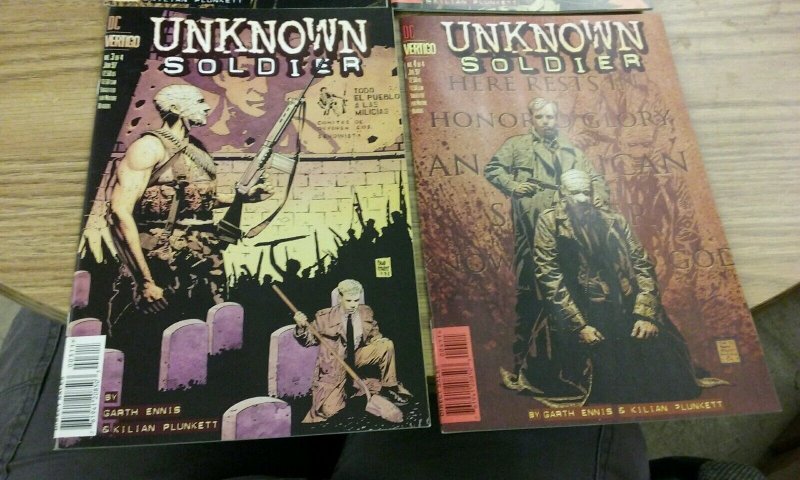 Unknown Soldier #1 2 3 4 DC Vertigo Garth Ennis Comic Book Set 1-4 Complete WAR