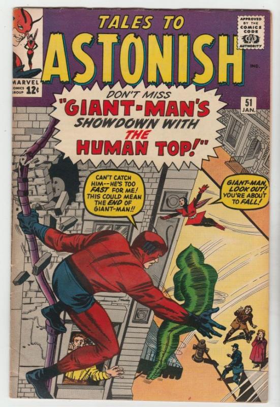 Tales to Astonish #51 (Jan-64) VF+ High-Grade Giant-Man, the Wasp