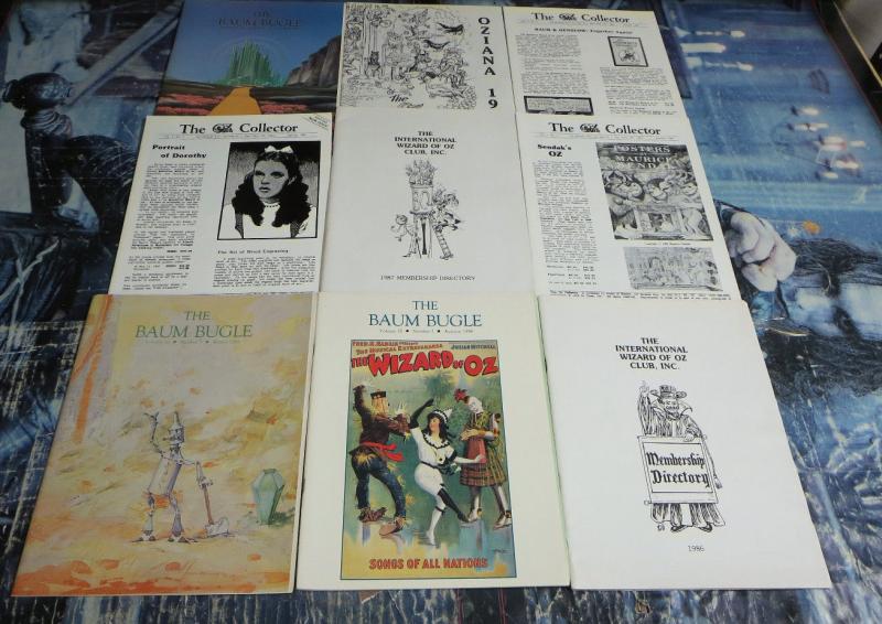 9 Wizard of Oz fanzines from the 1980s. Oz Collector, Baum Bugle, Oziana & More!