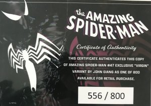 The Amazing Spider-Man #49 + #52 Giang Variant Covers (2024) LOT 2 issues