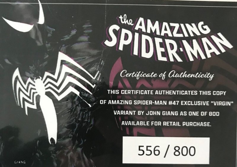 The Amazing Spider-Man #49 + #52 Giang Variant Covers (2024) LOT 2 issues