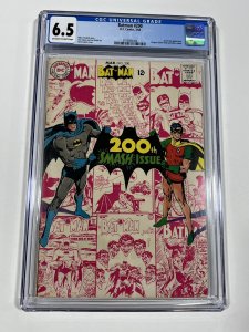 Batman 200 cgc 6.5 ow/w pages dc comics 1968