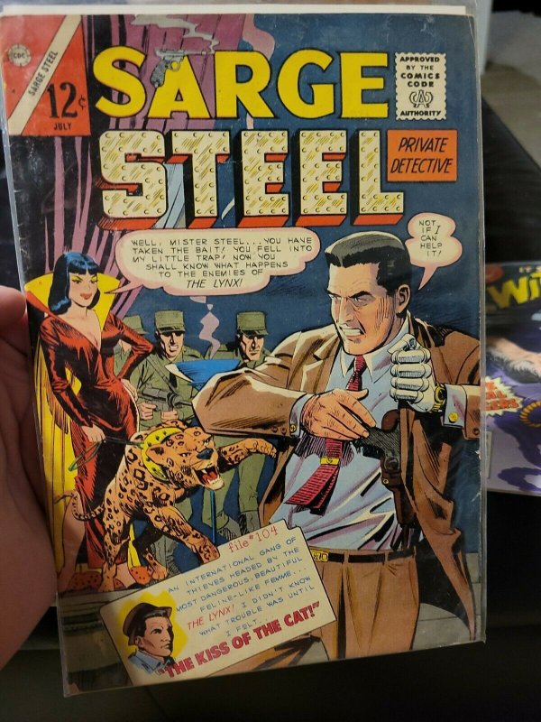 Sarge Steel #4 (Charlton) July 1965, Dick Giordano art Condition: Good