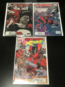 DEADPOOL #2-3, 5 3PC LOT (VF/NM) VS PUNISHER/X-FORCE!! DRACULA'S GAUNTLET!! 2014